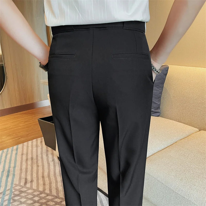 Pantalon Homme Slim en Polyester avec Coupe Moderne | Élégance et Confort au Quotidien 13