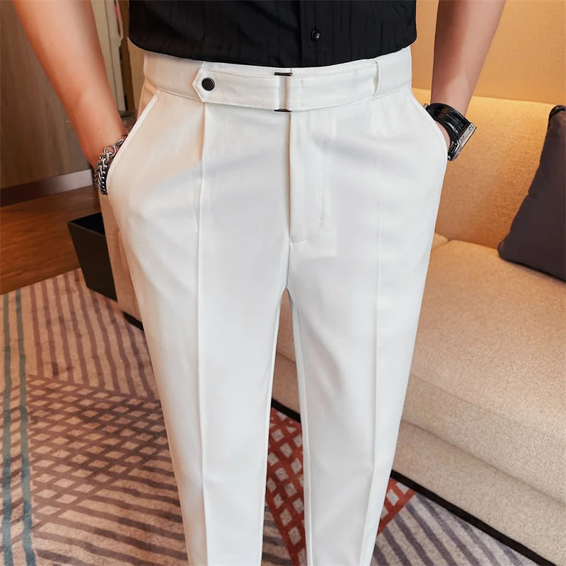 Pantalon Homme Slim en Polyester avec Coupe Moderne | Élégance et Confort au Quotidien 14