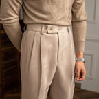 Pantalon Homme Slim Fit en Polyester avec Taille Haute | Élégance et Confort pour Quotidien 7
