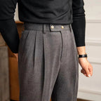 Pantalon Homme Slim Fit en Polyester avec Taille Haute | Élégance et Confort pour Quotidien 12