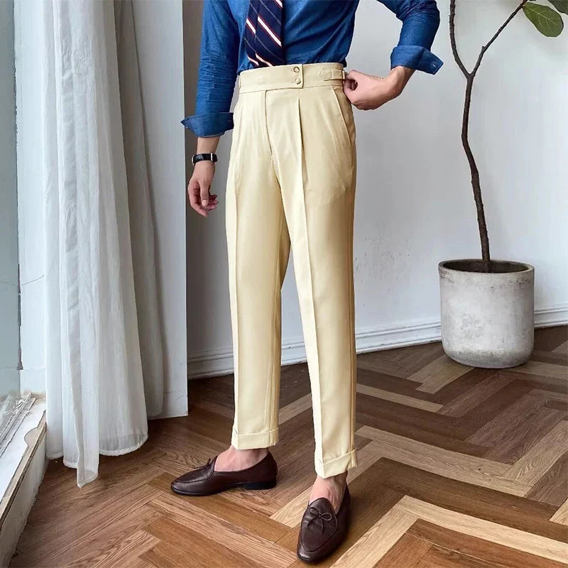 Pantalon Tailleur Femme Chic en Polyester Premium avec Ajustement Latéral | Élégance et Confort 10