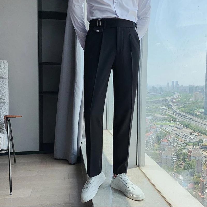 Pantalon Homme Slim Fit en Tissu Stretch | Confort Optimal pour le Bureau 8