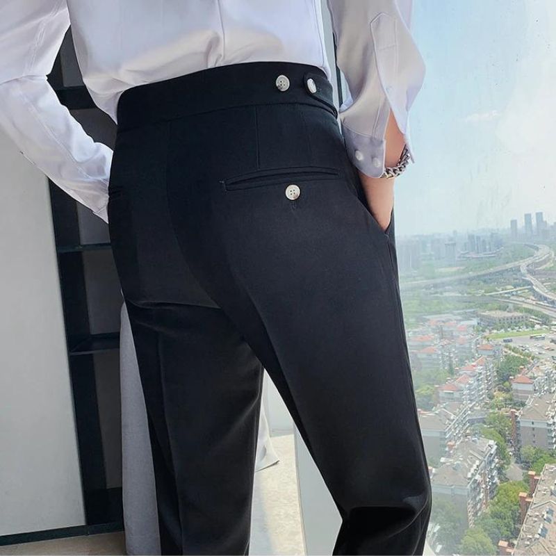Pantalon Homme Slim Fit en Tissu Stretch | Confort Optimal pour le Bureau 9