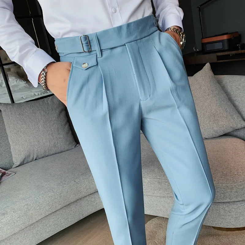 Pantalon Homme Slim Fit en Tissu Stretch | Confort Optimal pour le Bureau 10