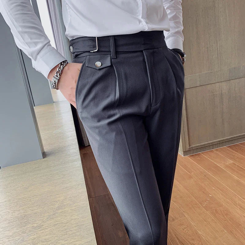 Pantalon Homme Slim Fit en Tissu Stretch | Confort Optimal pour le Bureau 12