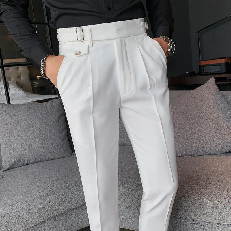 Pantalon Homme Slim Fit en Tissu Stretch | Confort Optimal pour le Bureau 14