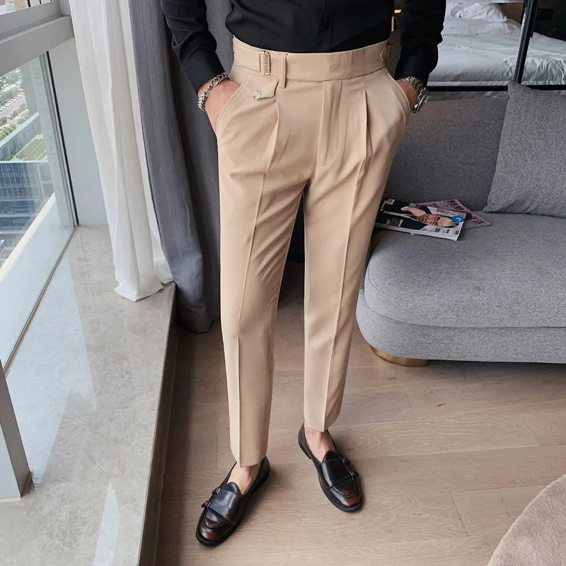 Pantalon Homme Slim Fit en Tissu Stretch | Confort Optimal pour le Bureau 15
