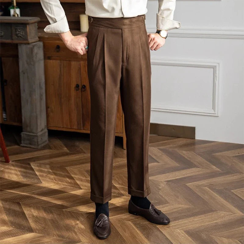 Pantalon Tailleur Homme | Polyester Premium Slim Fit avec Finition Impeccable | Élégance pour Occasions Formelles 9