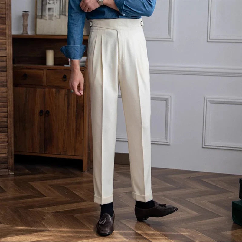 Pantalon Tailleur Homme | Polyester Premium Slim Fit avec Finition Impeccable | Élégance pour Occasions Formelles 13