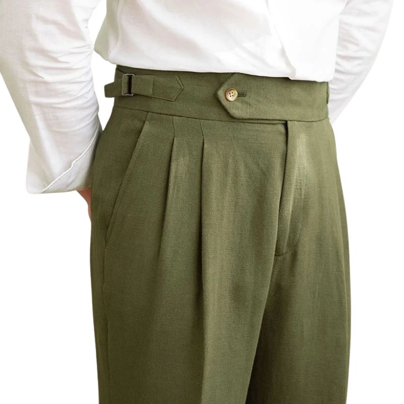 Toscana | Pantalon Slim en Coton et Lin avec Taille Haute | Élégance et Confort au Quotidien 7