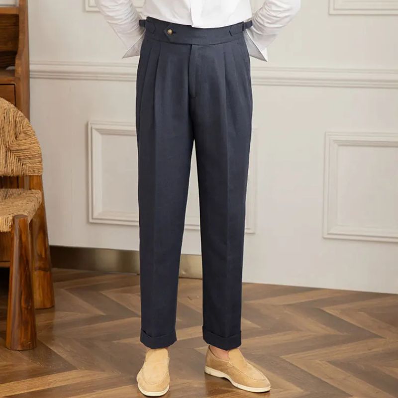 Toscana | Pantalon Slim en Coton et Lin avec Taille Haute | Élégance et Confort au Quotidien 11
