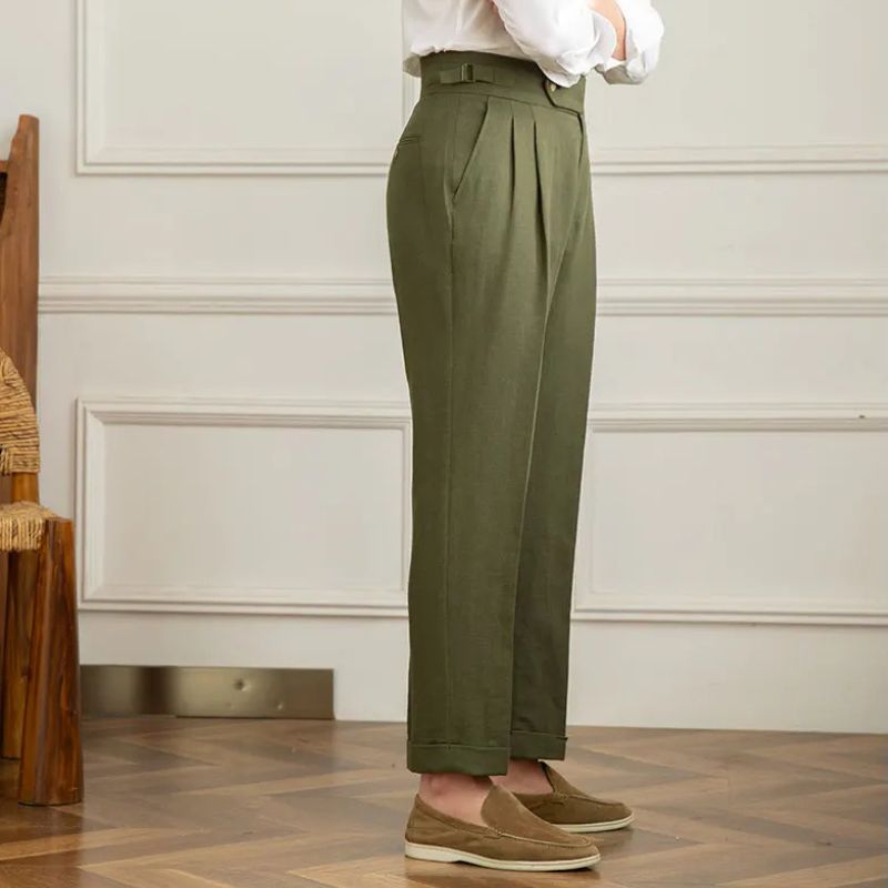 Toscana | Pantalon Slim en Coton et Lin avec Taille Haute | Élégance et Confort au Quotidien 14