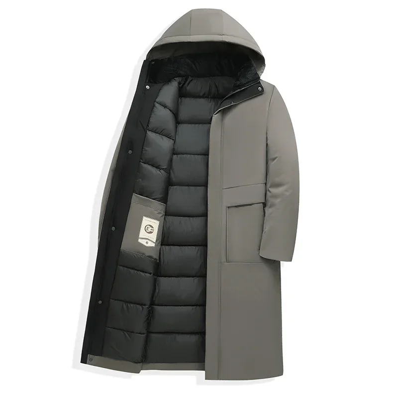 Parka Longue Matelassée avec Capuche pour Hommes | Isolation Efficace pour Hiver 7