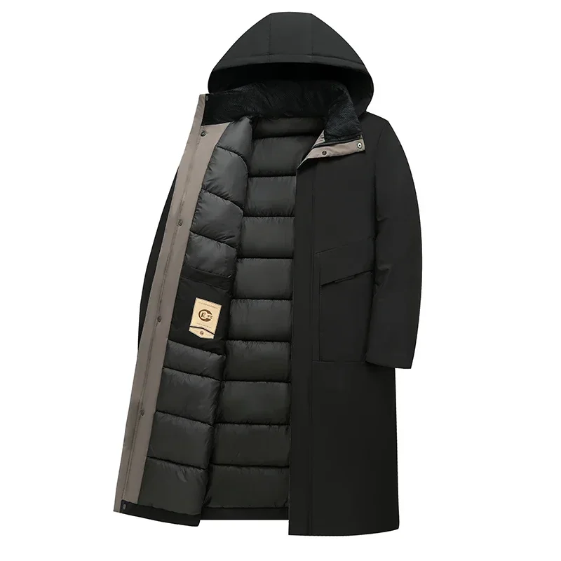 Parka Longue Matelassée avec Capuche pour Hommes | Isolation Efficace pour Hiver 8