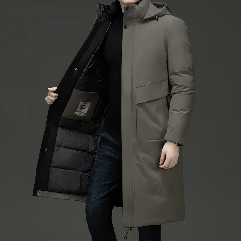 Parka Longue Matelassée avec Capuche pour Hommes | Isolation Efficace pour Hiver 10