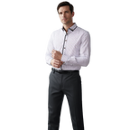 Chemise Homme à Motifs avec Détails Contrastés | Élégance et Confort pour le Bureau 6