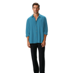 Harmonie Urbaine | Chemise Homme à Manches Longues avec Col Classique | Élégance Décontractée pour Toutes Occasions 1