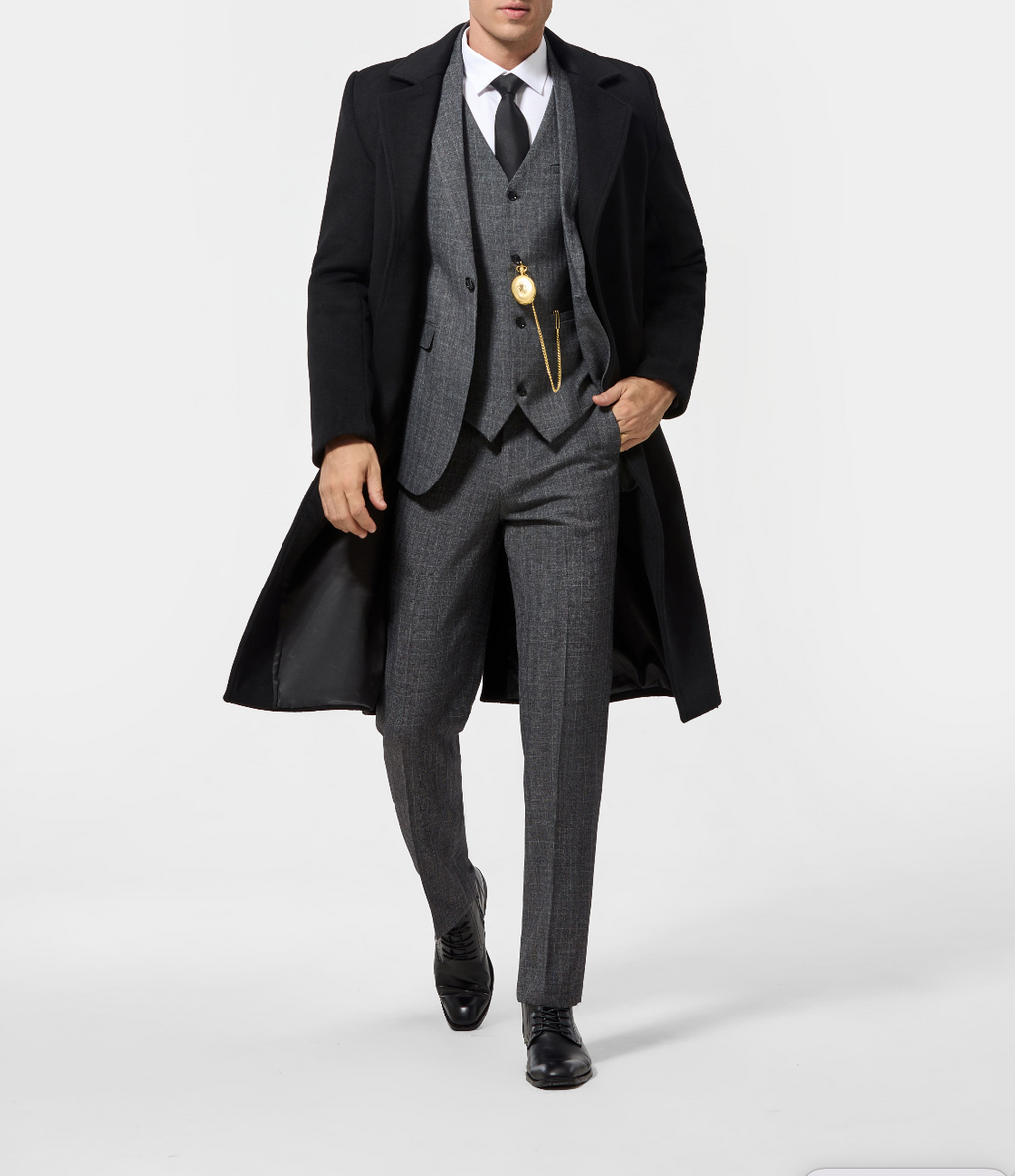 Manteau Long Femme Noir avec Élégance Classique | Style Sophistiqué pour Toutes Occasions 11