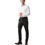 Pantalon Habillé Rayé pour Homme avec Coupe Slim Fit | Élégance et Confort au Bureau 1