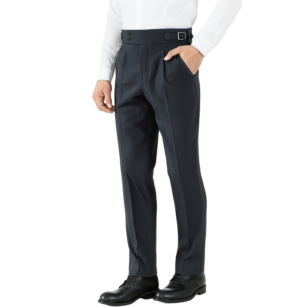Pantalon Homme Slim Taille Haute en Polyester avec Confort Optimal | Élégance Moderne pour Style Professionnel 17