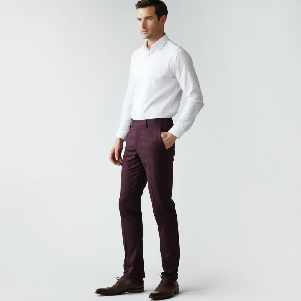 Pantalon Tailleur Homme Élastique avec Tissu Respirant | Confort Optimal pour Élégance au Bureau 7