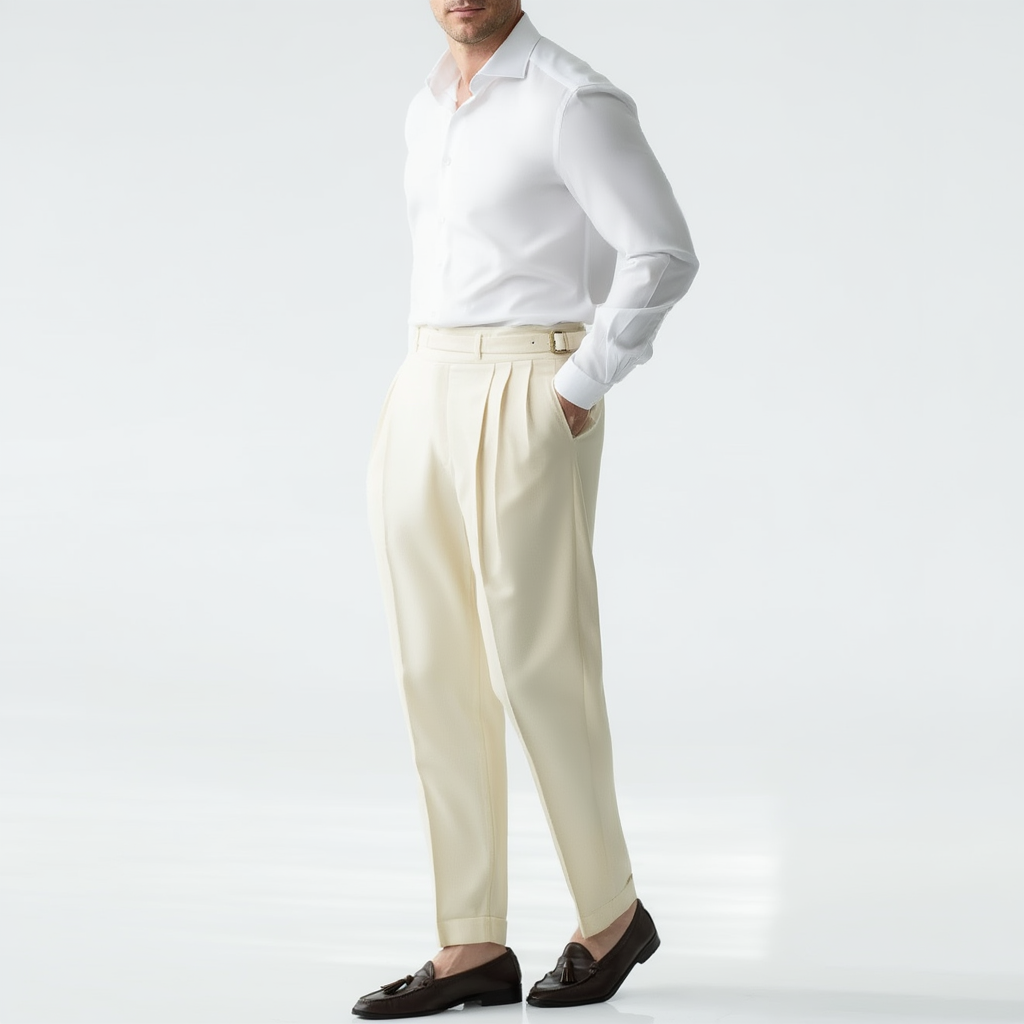 Pantalon Homme Slim en Polyester avec Coupe Moderne | Élégance et Confort au Quotidien 18