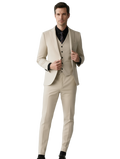 Élégance Urbaine | Costume 3 Pièces Homme Slim Fit en Coton Doux | Style Contemporain pour Confort Optimal 8