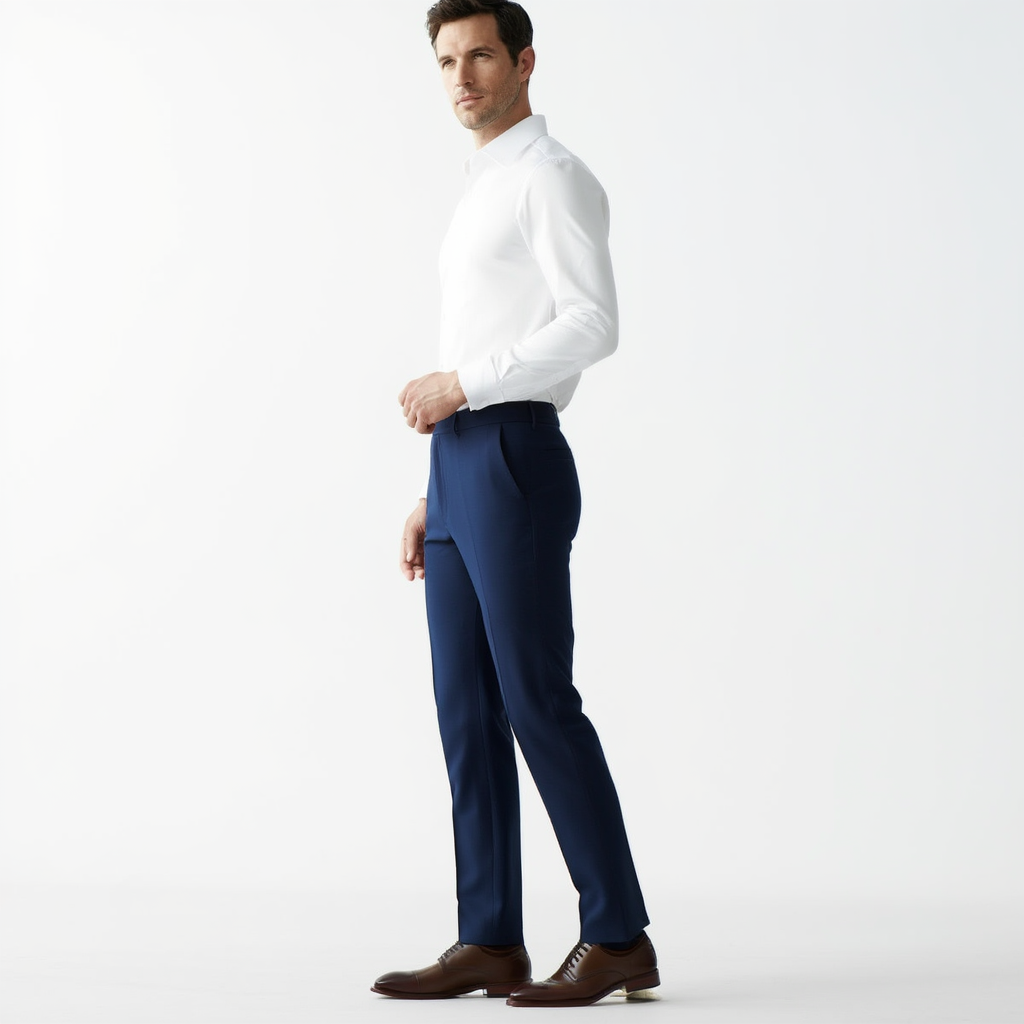 Pantalon Tailleur Homme Élastique avec Tissu Respirant | Confort Optimal pour Élégance au Bureau 2