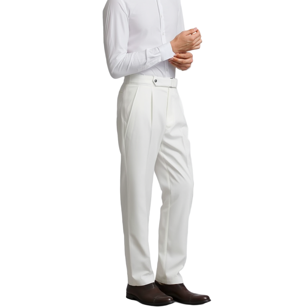 Pantalon Homme Slim Ajustable avec Taille Haute | Élégant et Confortable pour Toutes Occasions 18