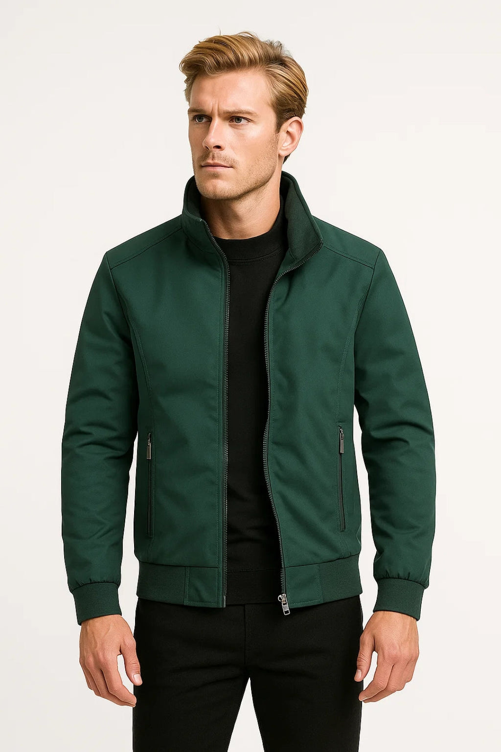 AeroFlex | Veste Légère Zippée pour Mi-Saison avec Col Montant | Style Urbain et Confort 7