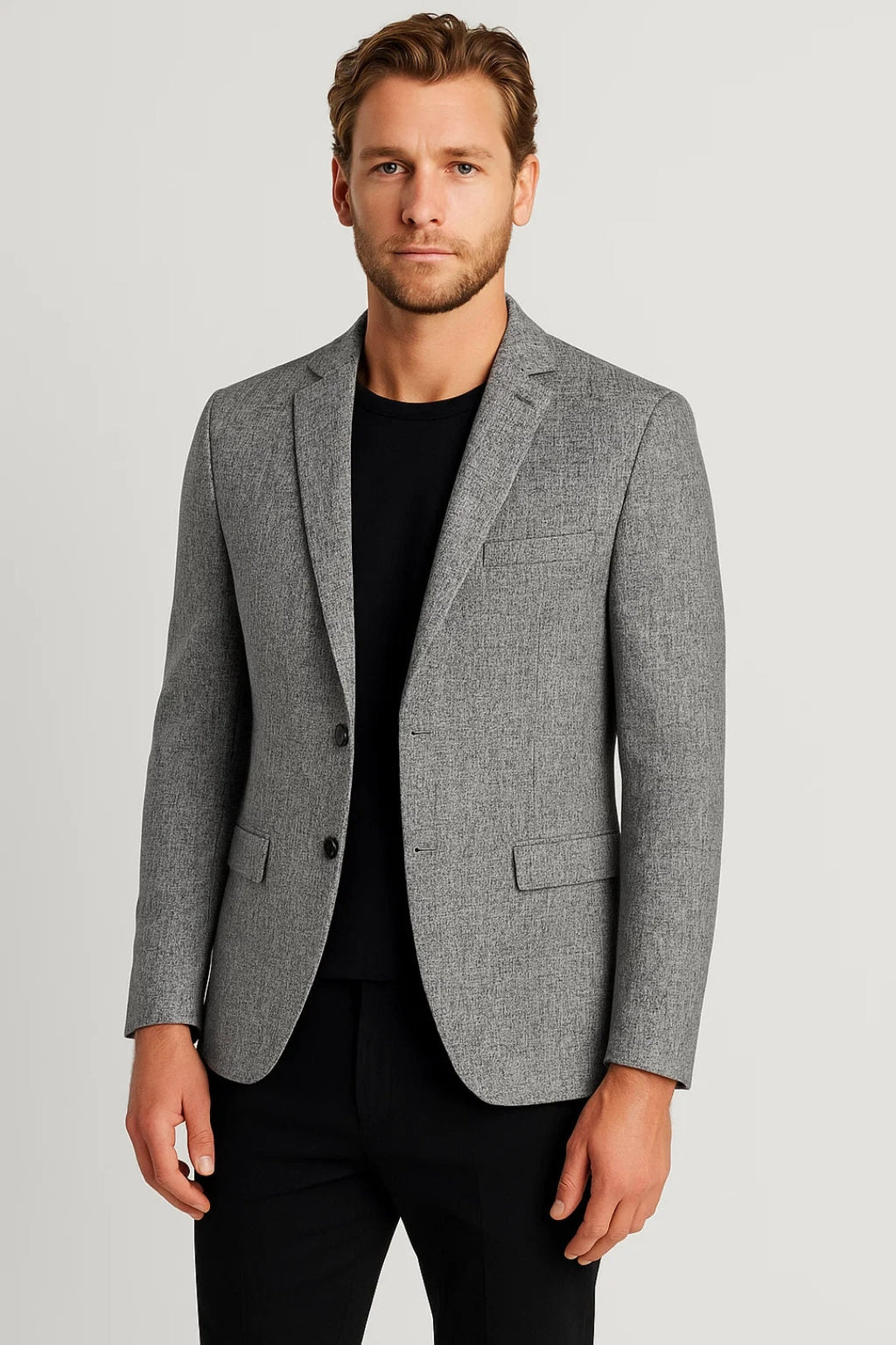 Veste de Costume Moderne pour Homme avec Silhouette Structurée | Élégance et Confort pour Mi-Saison 7