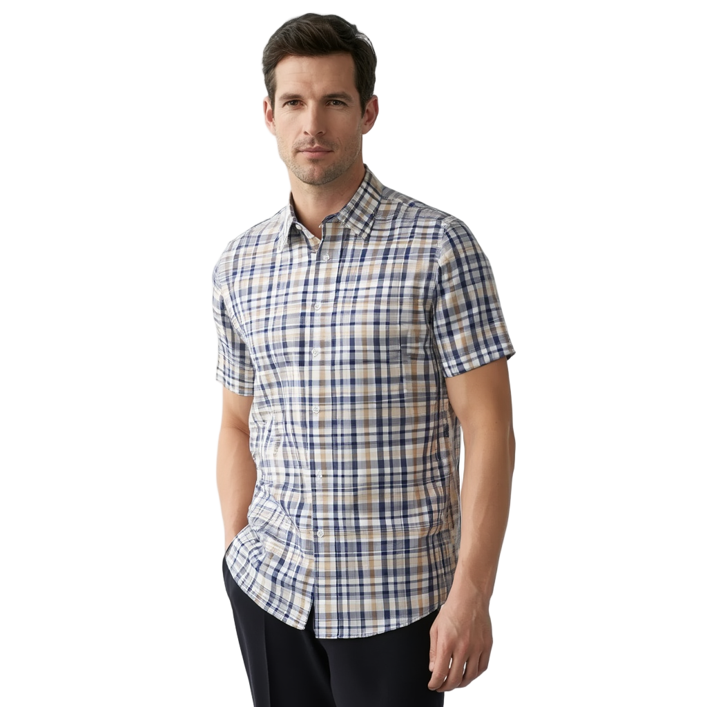 Chemise Carreaux Habillée Oxford Homme | Coton Oxford