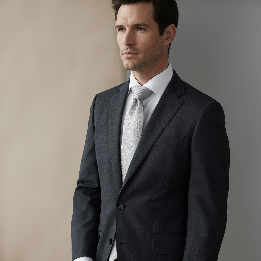 Julien | Élégante Cravate en Jacquard de Soie 4