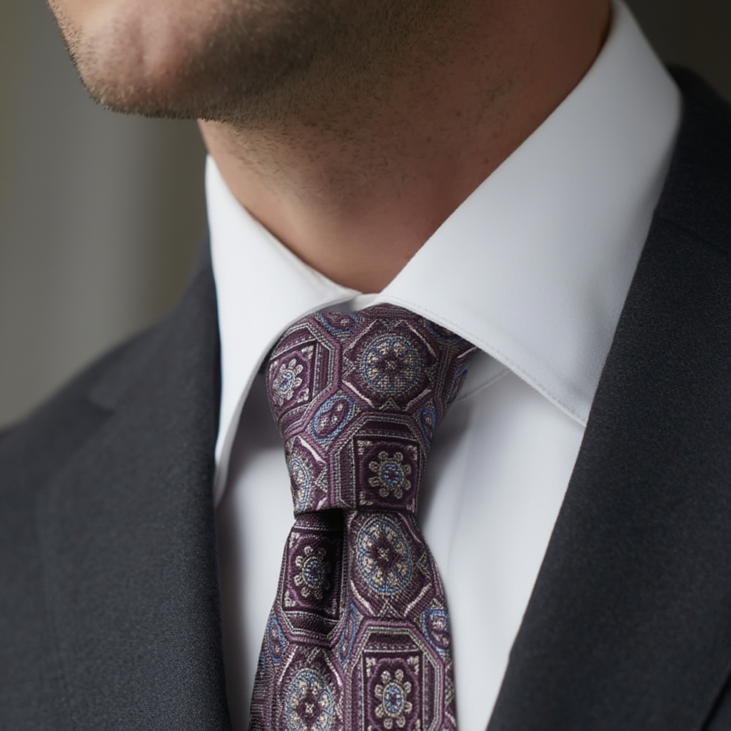 Julien | Élégante Cravate en Soie Imprimée 3