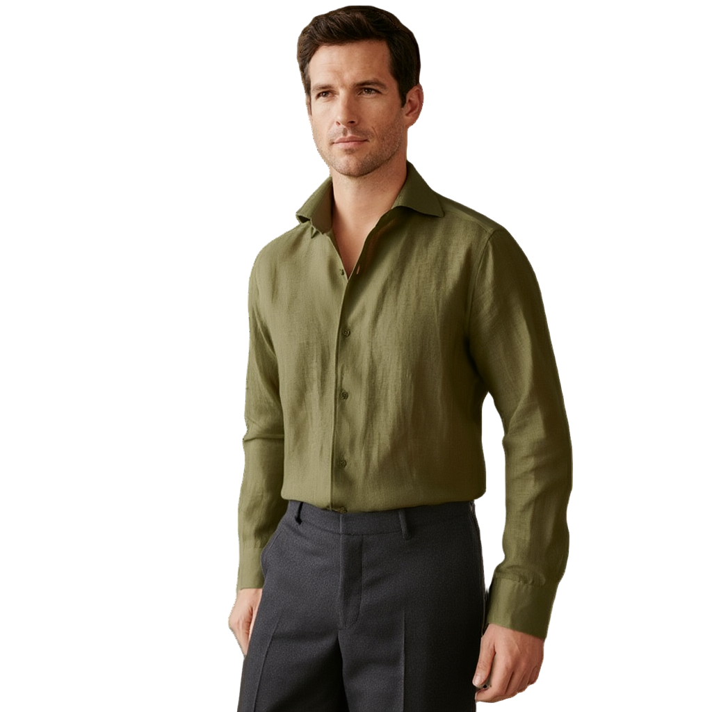Chemise habillée homme Slim | Lin premium 8