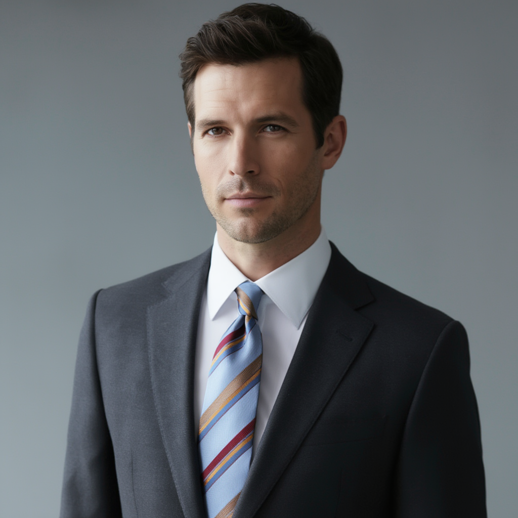 Julien | Élégante Cravate Homme en Jacquard de Soie Luxe 2