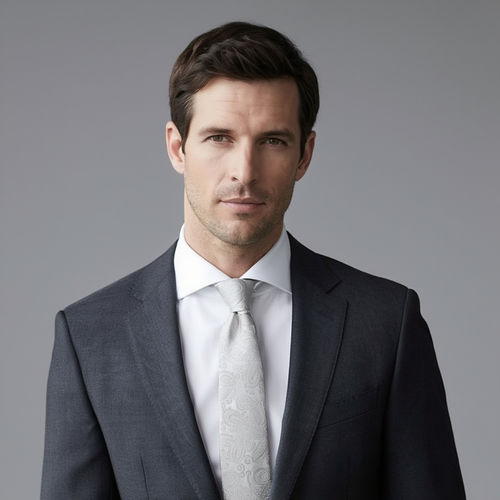 Julien | Élégante Cravate en Jacquard de Soie 2