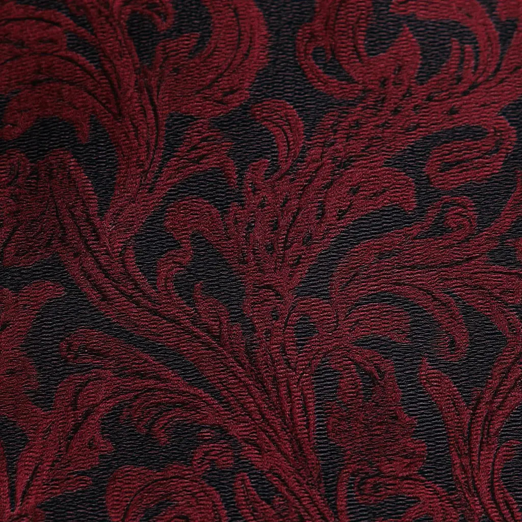 Ethan | Élégante Cravate Rouge en Soie avec Motif Paisley Homme Luxe 6