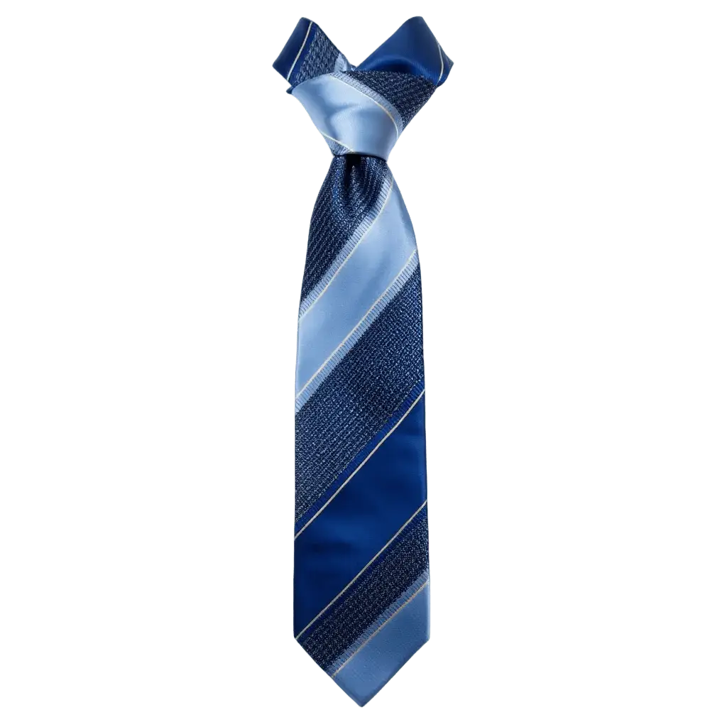 Julien | Élégante Cravate Homme en Soie Jacquard Bleu 1