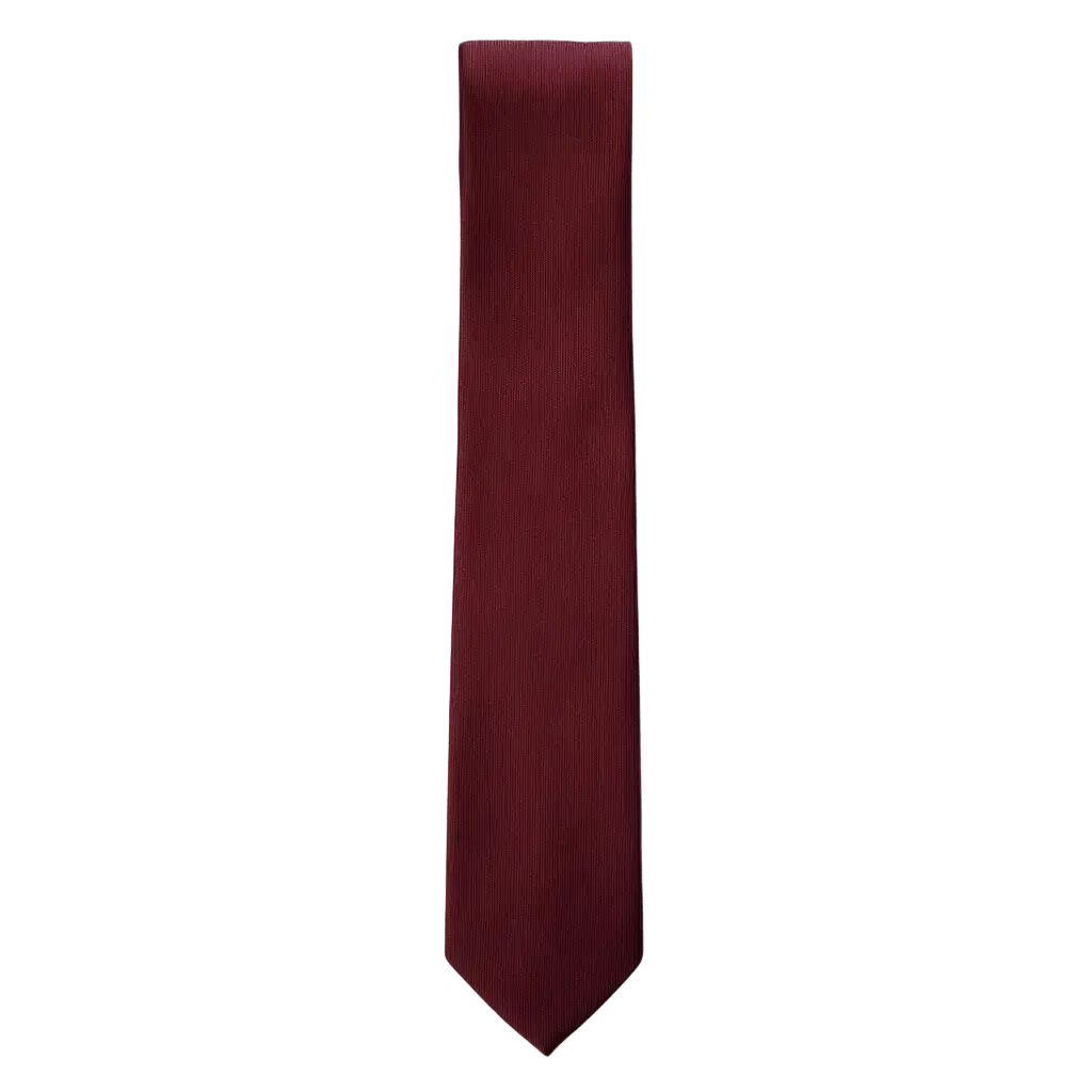 Lucas | Élégante Cravate Homme en Coton Bordeaux 1