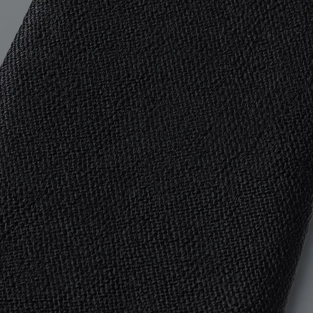 Ethan | Élégante Cravate Noire en Coton pour Homme 5
