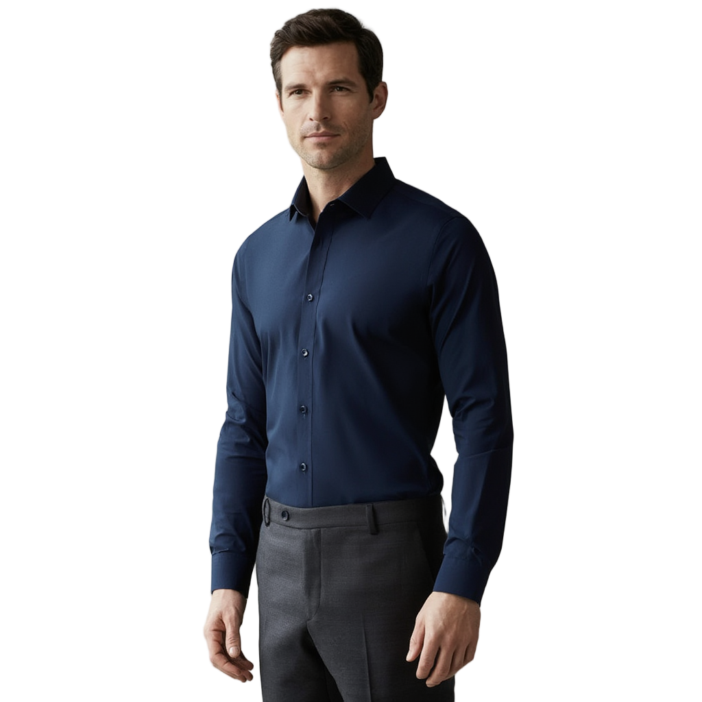 Chemise habille homme | Polyester et fibre de bambou 1
