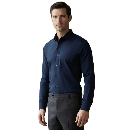 Chemise habille homme | Polyester et fibre de bambou 1