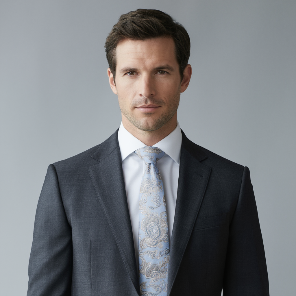 Julien | Élégante Cravate en Soie Imprimée 2