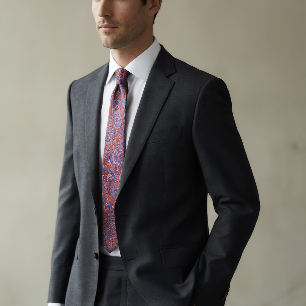 Julien | Élégante Cravate en Soie Imprimée 4