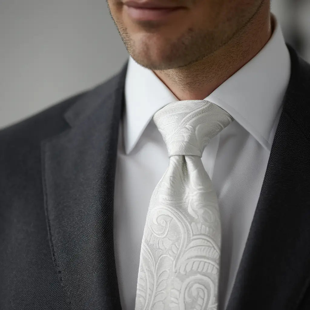 Ethan | Élégante Cravate Homme Luxe en Soie Motif Paisley 3
