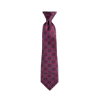 Julien | Élégante Cravate Homme Luxe en Soie Jacquard Framboise 1