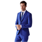 Costume Slim 3 Pièces à Carreaux Bordeaux avec Blazer Ajusté | Élégance pour Événements 6
