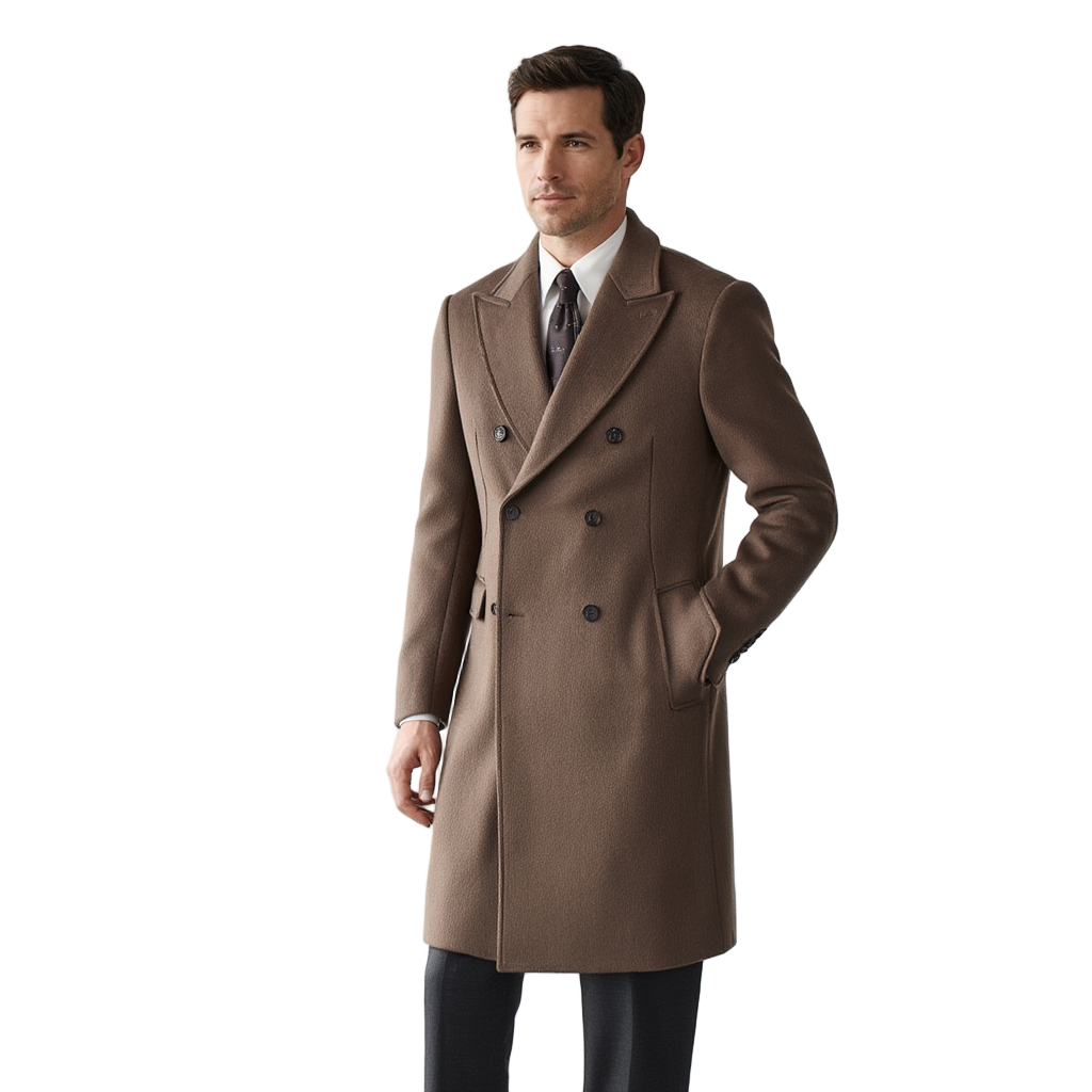Manteau en Laine Slim avec Double Boutonnage et Revers Italien | Élégance et Chaleur pour l'Hiver 7