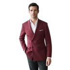 Élégante Veste Croisée pour Homme avec Finition Monochromatique | Style Formel pour Toutes les Occasions 9